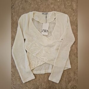 Zara Cream Knit Sweater